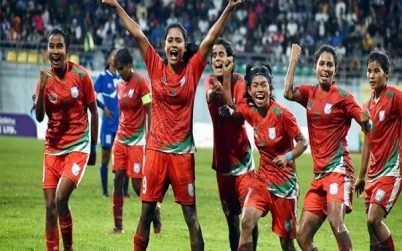 নেপালের বিপক্ষে চ্যাম্পিয়ন বাংলাদেশের মেয়েরা