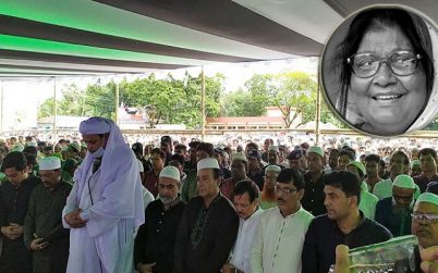 সাজেদা চৌধুরীর প্রথম জানাজা সম্পন্ন
