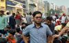 রাজধানীর নয়াপল্টনে ছাত্র সমাবেশ করছে জাতীয়তাবাদী ছাত্রদল
