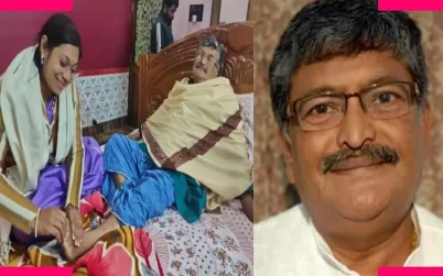 বিধায়কের পা টিপে আলোচনায় তৃণমূল নেত্রী