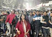 নয়াপল্টনে বিক্ষোভ মিছিল করেছে জাতীয়তাবাদী ছাত্রদল