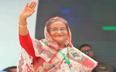 কোটালীপাড়ায় পৌঁছেছেন প্রধানমন্ত্রী শেখ হাসিনা