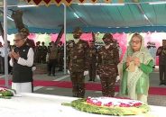 বঙ্গবন্ধুর সমাধিতে রাষ্ট্রপতি ও প্রধানমন্ত্রীর শ্রদ্ধা