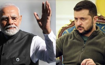 যুদ্ধ চলাকালীন মোদির সঙ্গে প্রথম বৈঠকে জেলেনস্কি