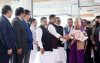 প্রধানমন্ত্রীকে বিমানবন্দরে শুভেচ্ছা জানান ওবায়দুল কাদের