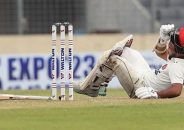 তাসকিনের বলে আঘাত পেয়ে মাঠ ছাড়লেন আফগান অধিনায়ক